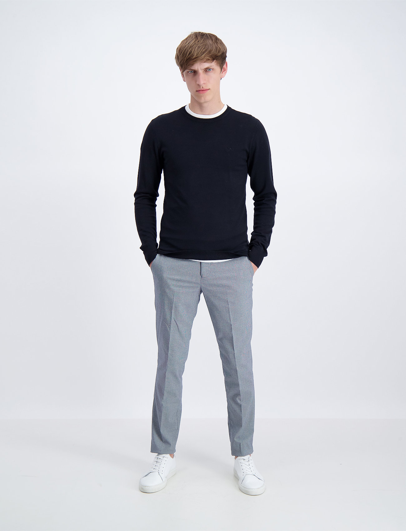 Lindbergh Ecovero L/S O-Neck Knit - - S 2