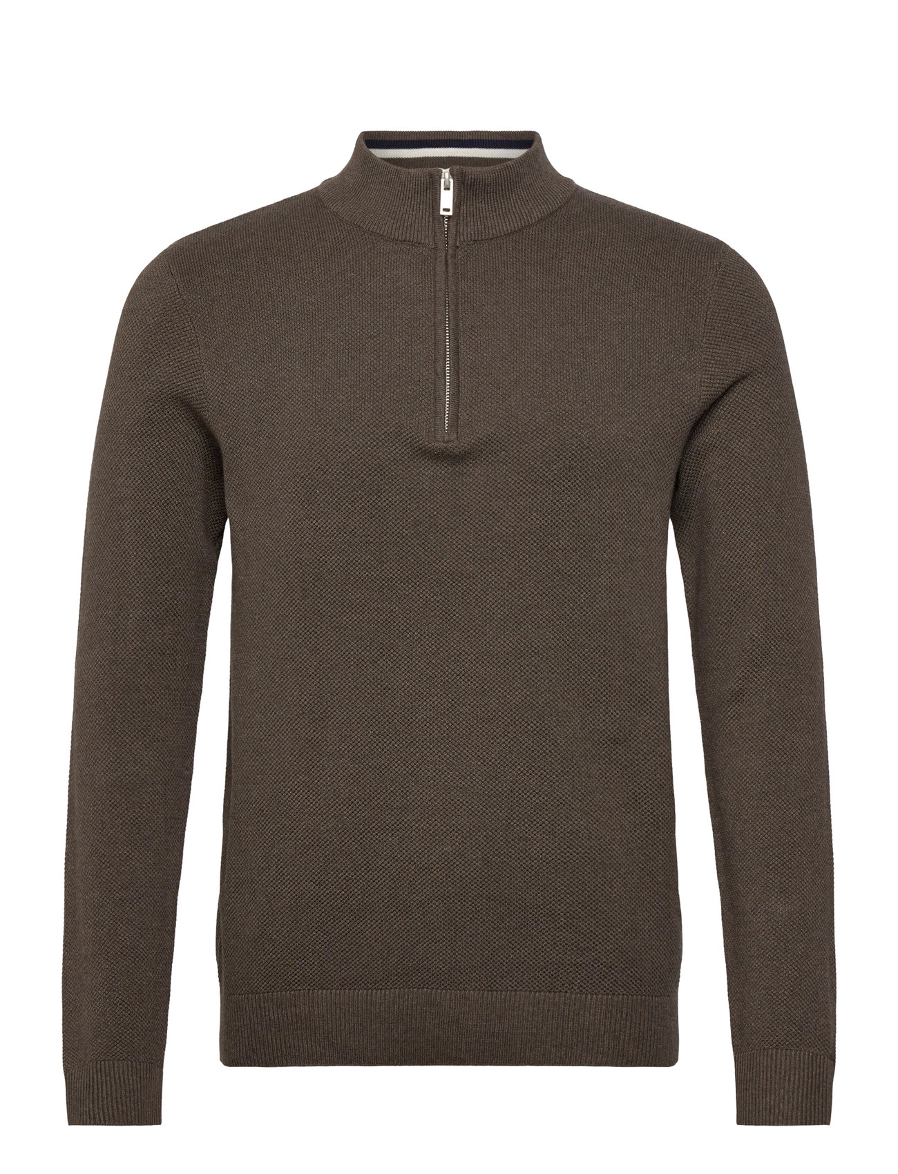 Lindbergh Structure Zip Neck Knit - - L 1