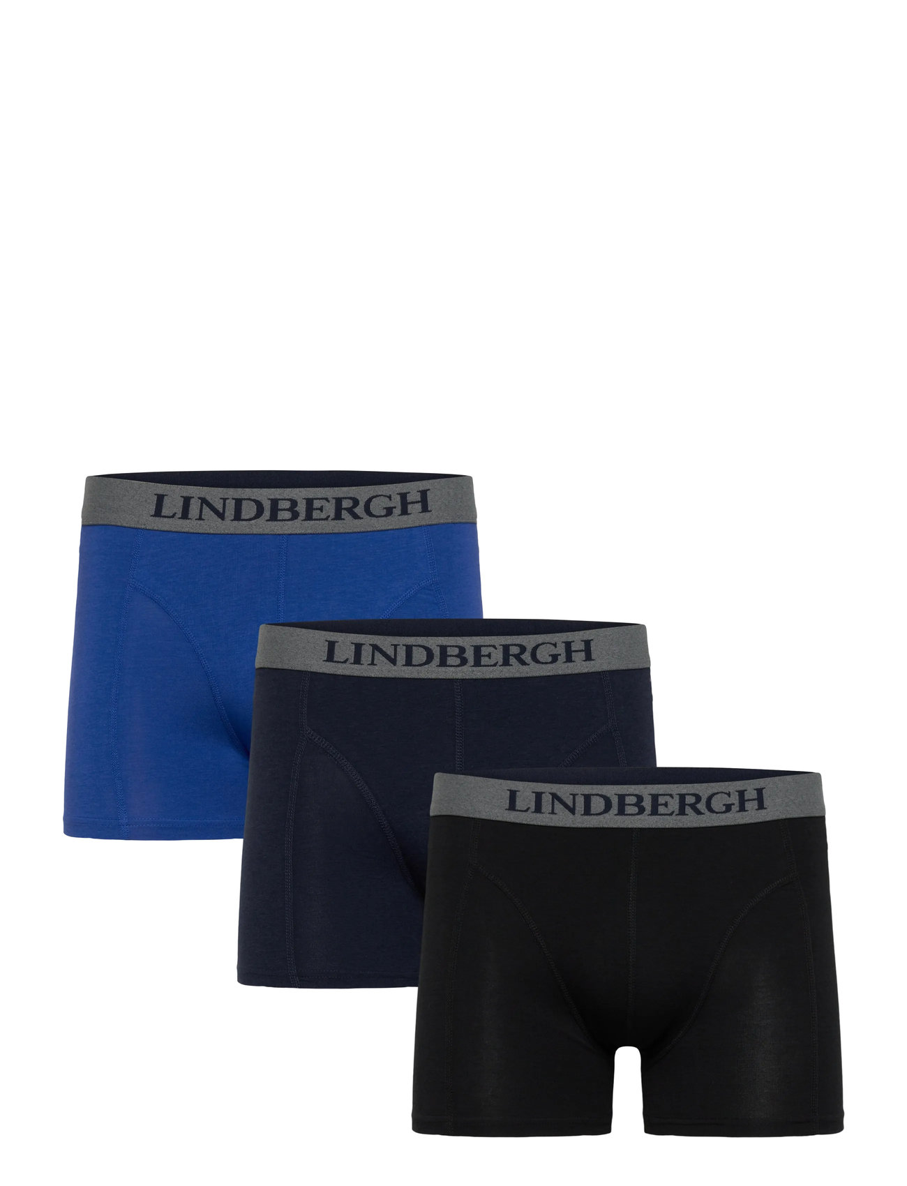 Lindbergh Bamboo Boxers 3-Packs - Navy - S