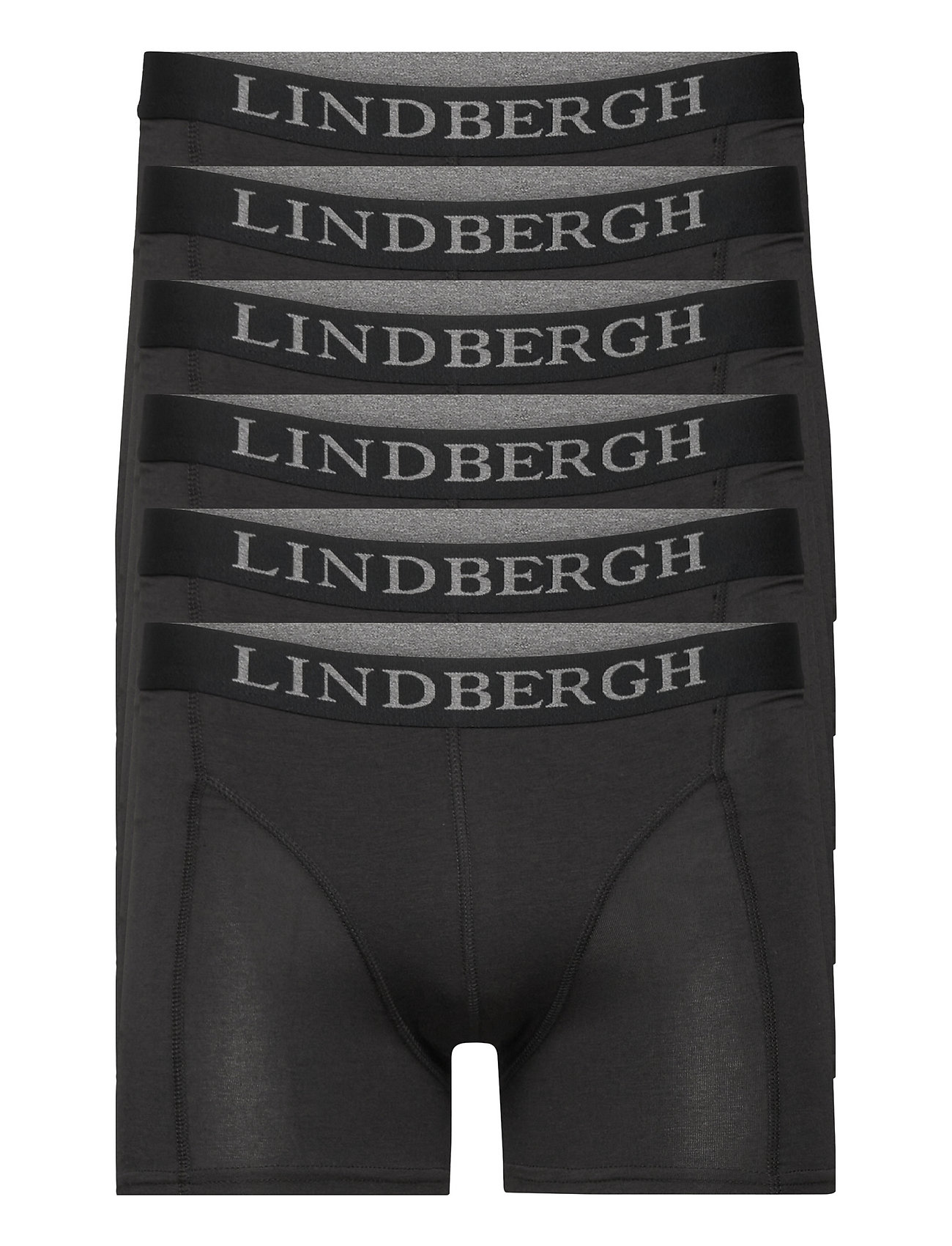 Lindbergh Bamboo Boxers 6-Pack - Black - S