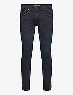 Tapered Fit Superflex Jeans - BLUE BLACK