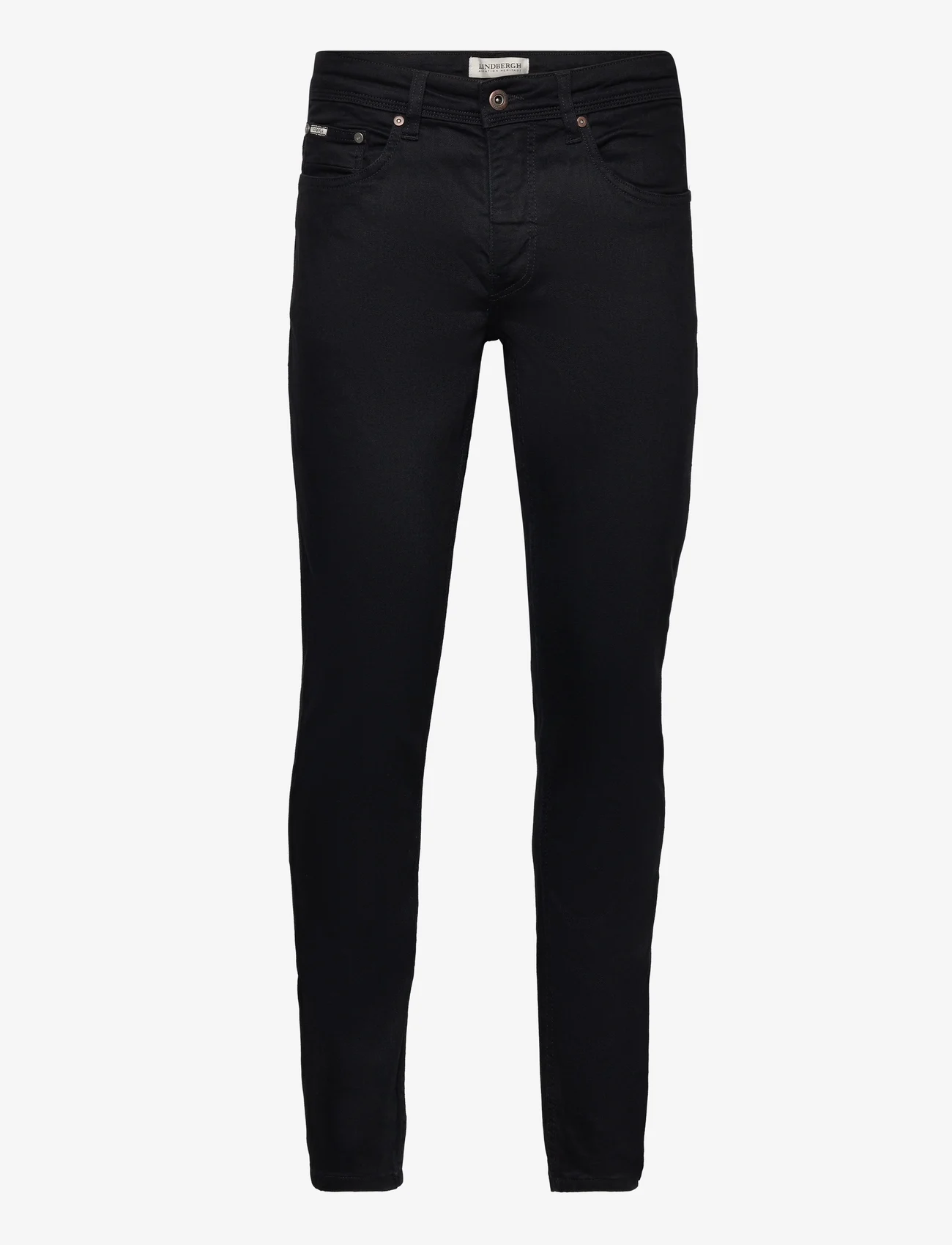 Lindbergh - Tapered Fit Superflex Jeans - slim fit -farkut - cold black - 0