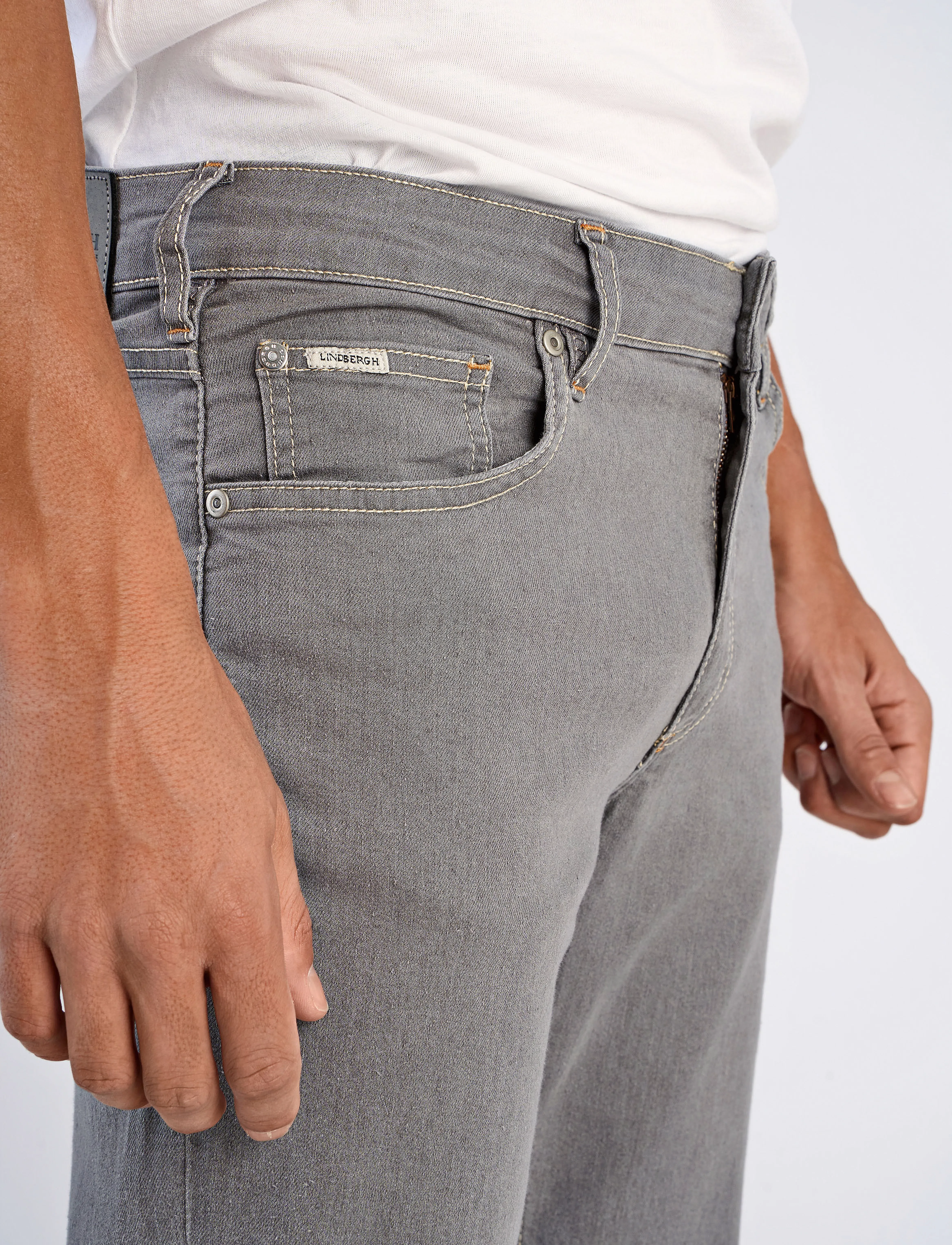 Lindbergh - Tapered fit jeans - bukser & jeans - grey wash - 5
