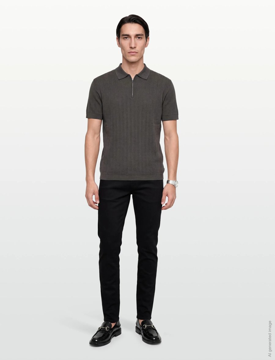 Lindbergh - Superflex jeans - tapered jeans - cold black - 0