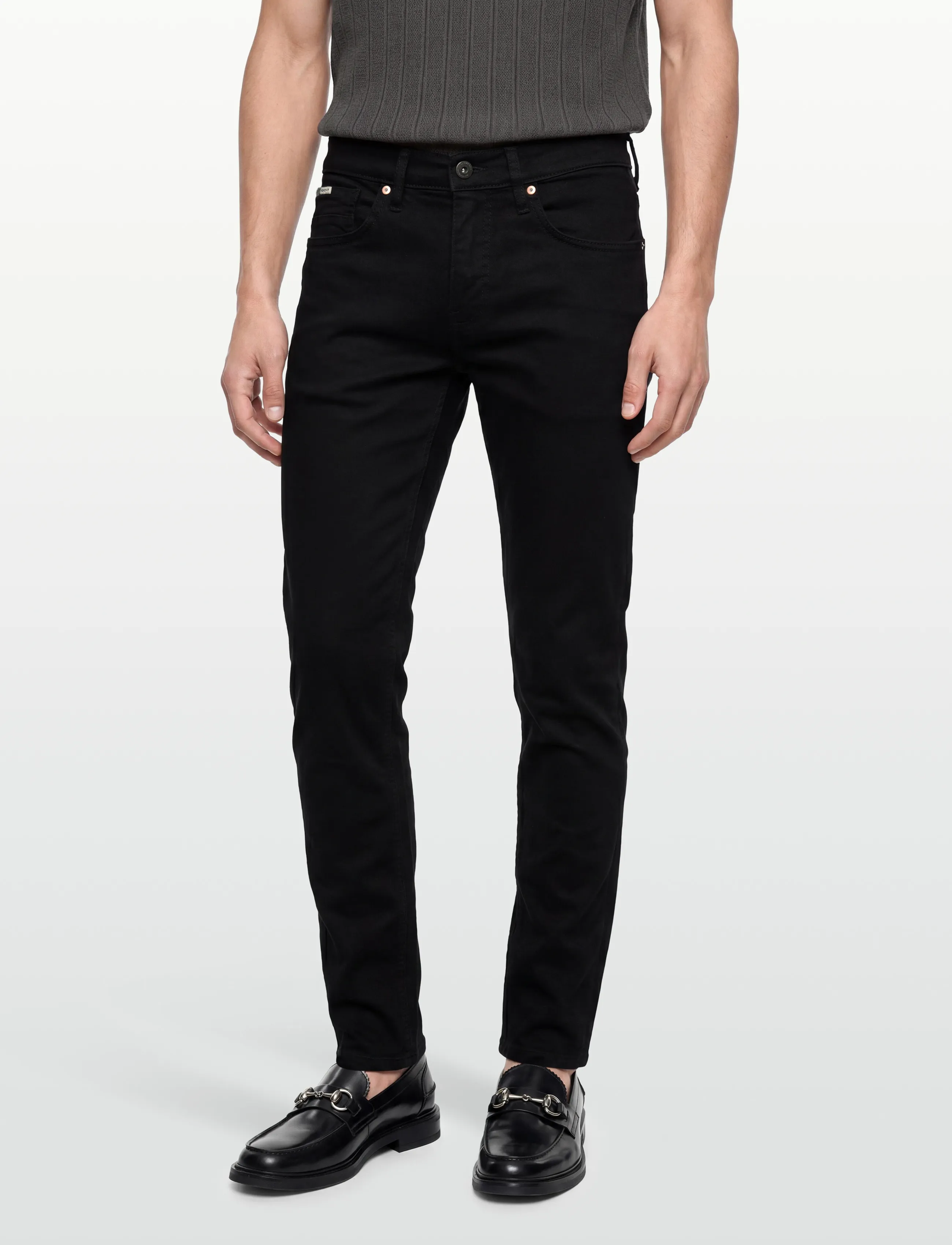 Lindbergh - Superflex jeans - tapered-lõikega teksad - cold black - 3