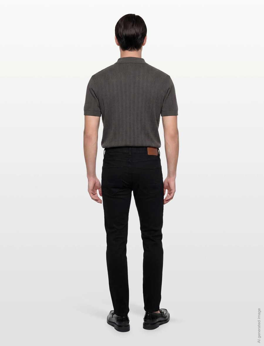 Lindbergh - Superflex jeans - tapered jeans - cold black - 4