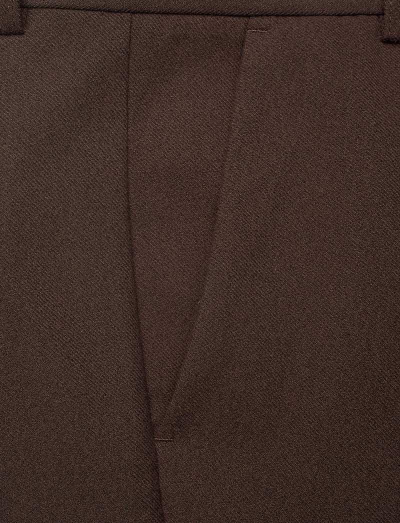 Lindbergh - Superflex brushed melange pants - dressbukser - brown mel - 2