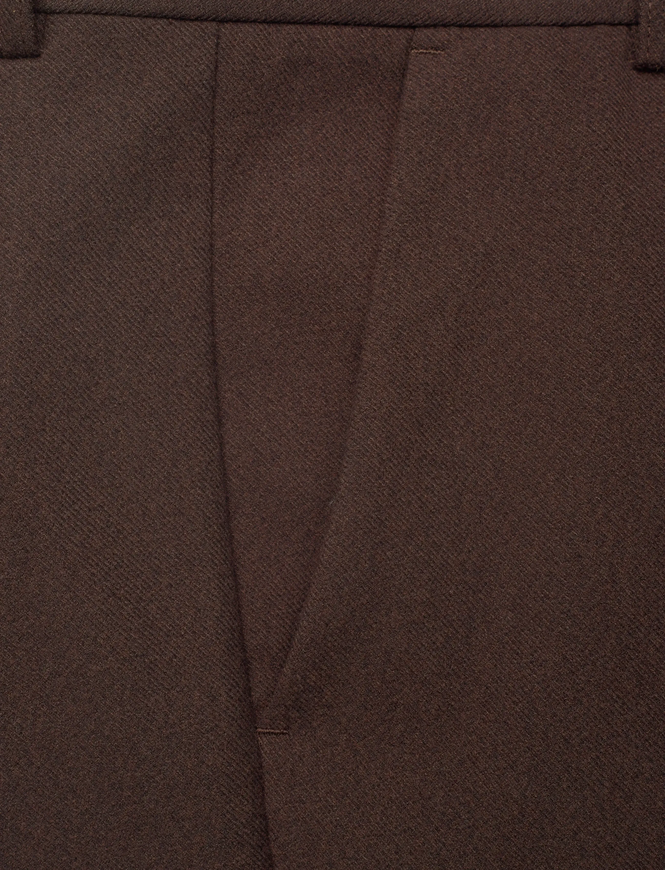 Lindbergh - Superflex brushed melange pants - dressbukser - brown mel - 2