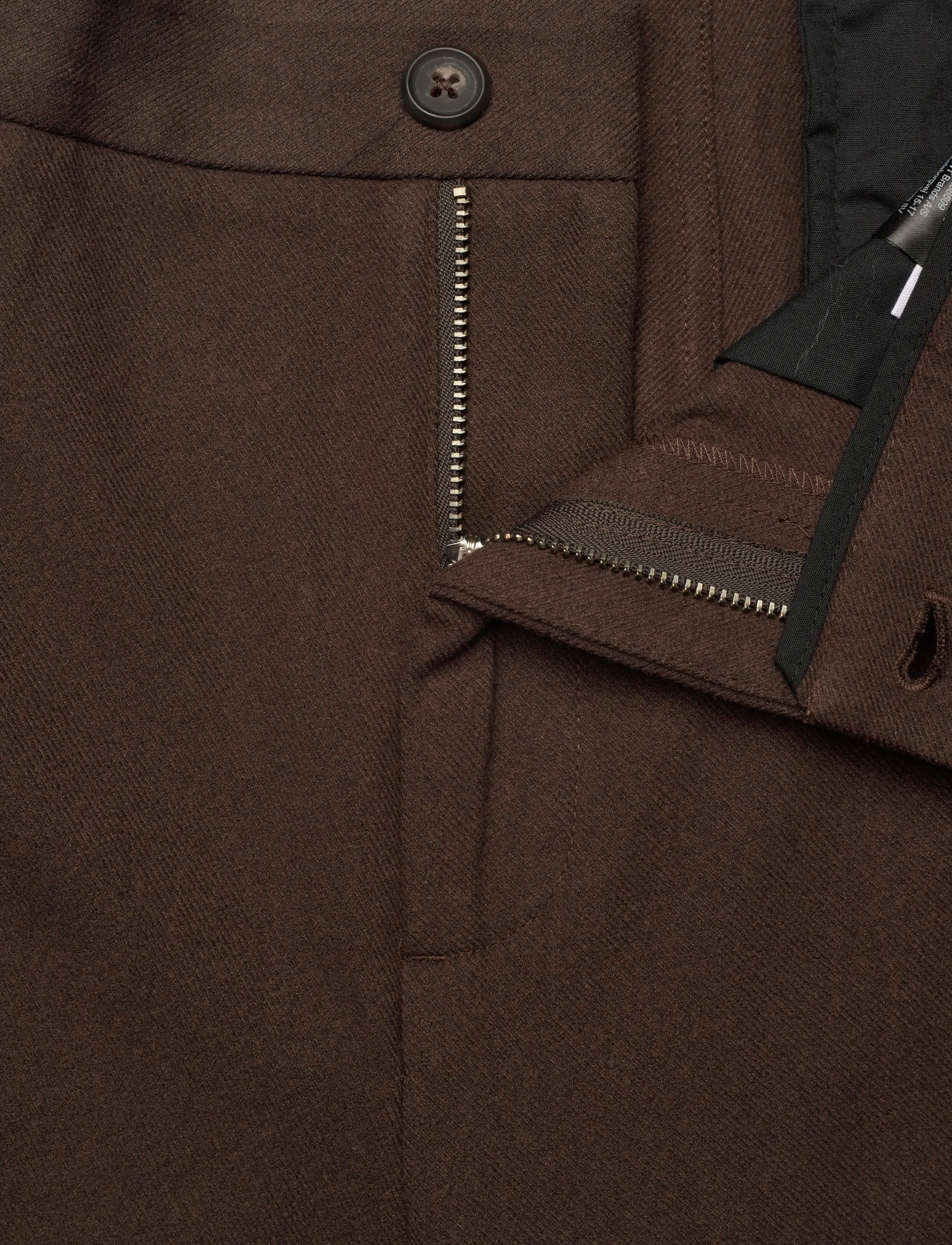 Lindbergh - Superflex brushed melange pants - dressbukser - brown mel - 3