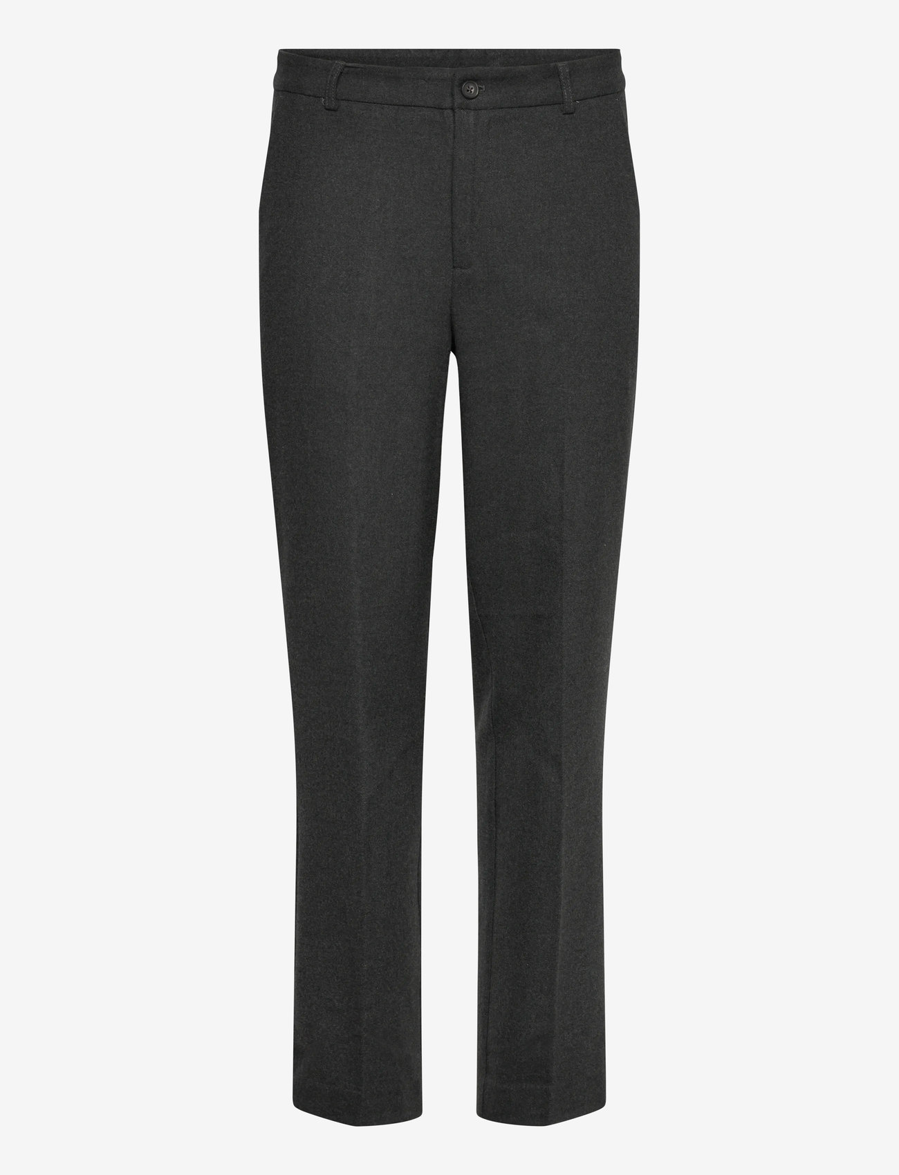 Lindbergh - Superflex brushed melange pants - kostymbyxor - dk grey mel - 1