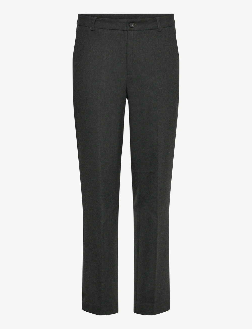 Lindbergh - Superflex brushed melange pants - kostymbyxor - dk grey mel - 0