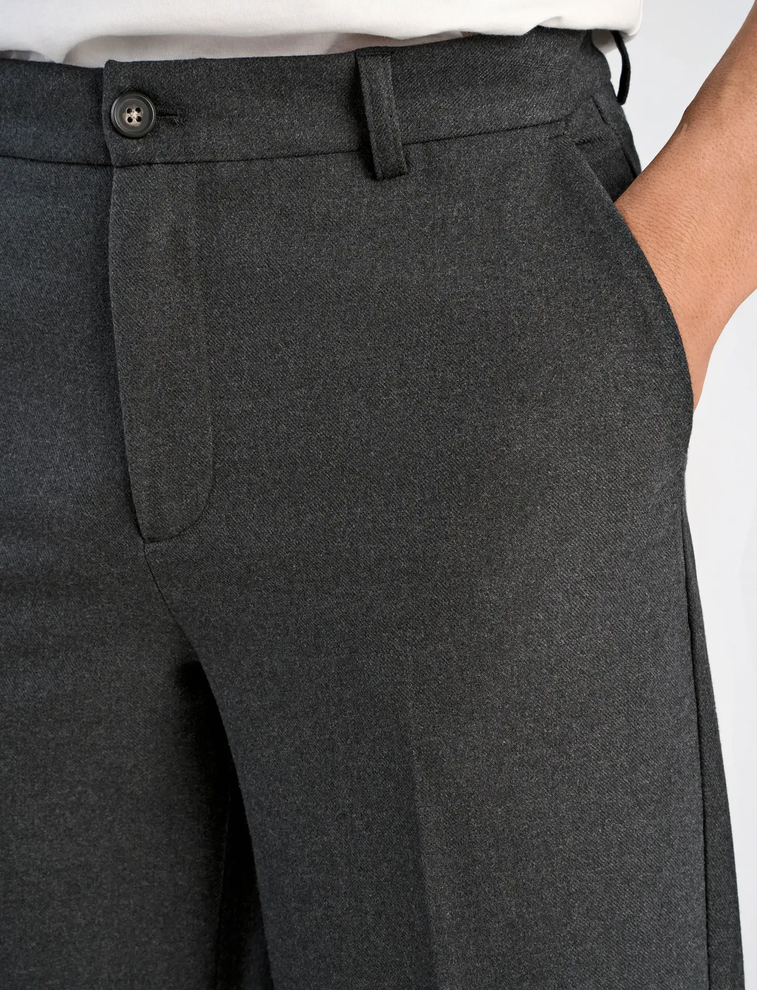 Lindbergh Superflex Brushed Melange Pants casual byxor herr – bild 6