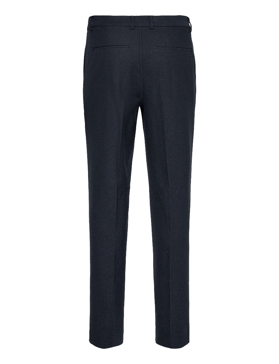 Lindbergh - Superflex brushed melange pants - dressbukser - navy mel - 1