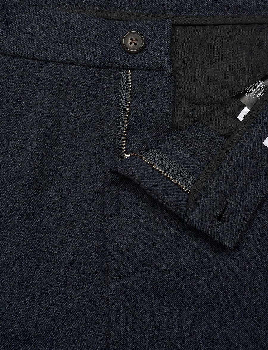 Lindbergh - Superflex brushed melange pants - dressbukser - navy mel - 3