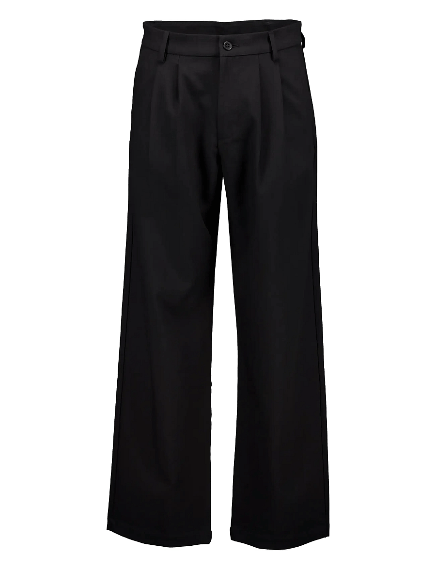 Lindbergh - Superflex double pleated pants - kostymbyxor - black - 1