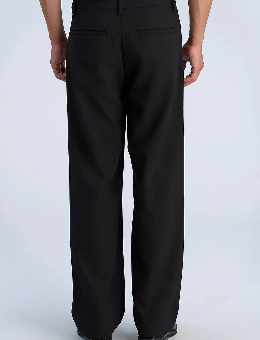 Lindbergh - Superflex double pleated pants - kostymbyxor - black - 4