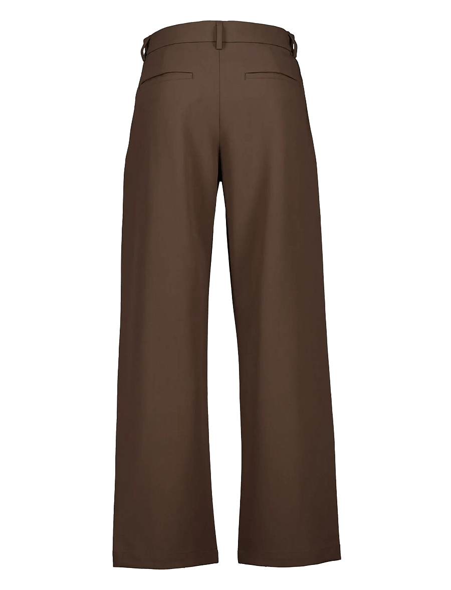 Lindbergh - Superflex double pleated pants - kostymbyxor - brown - 2