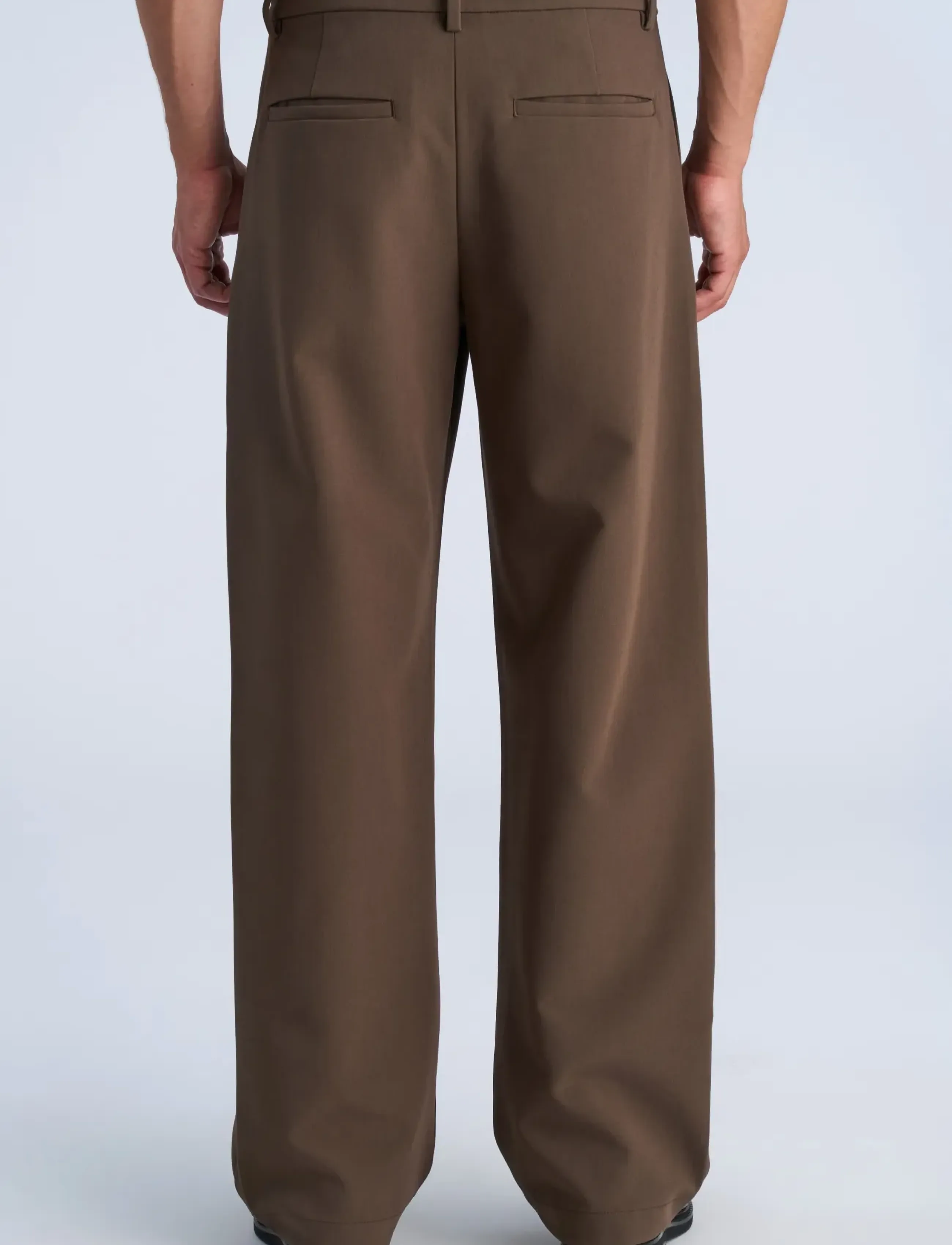 Lindbergh - Superflex double pleated pants - kostymbyxor - brown - 4