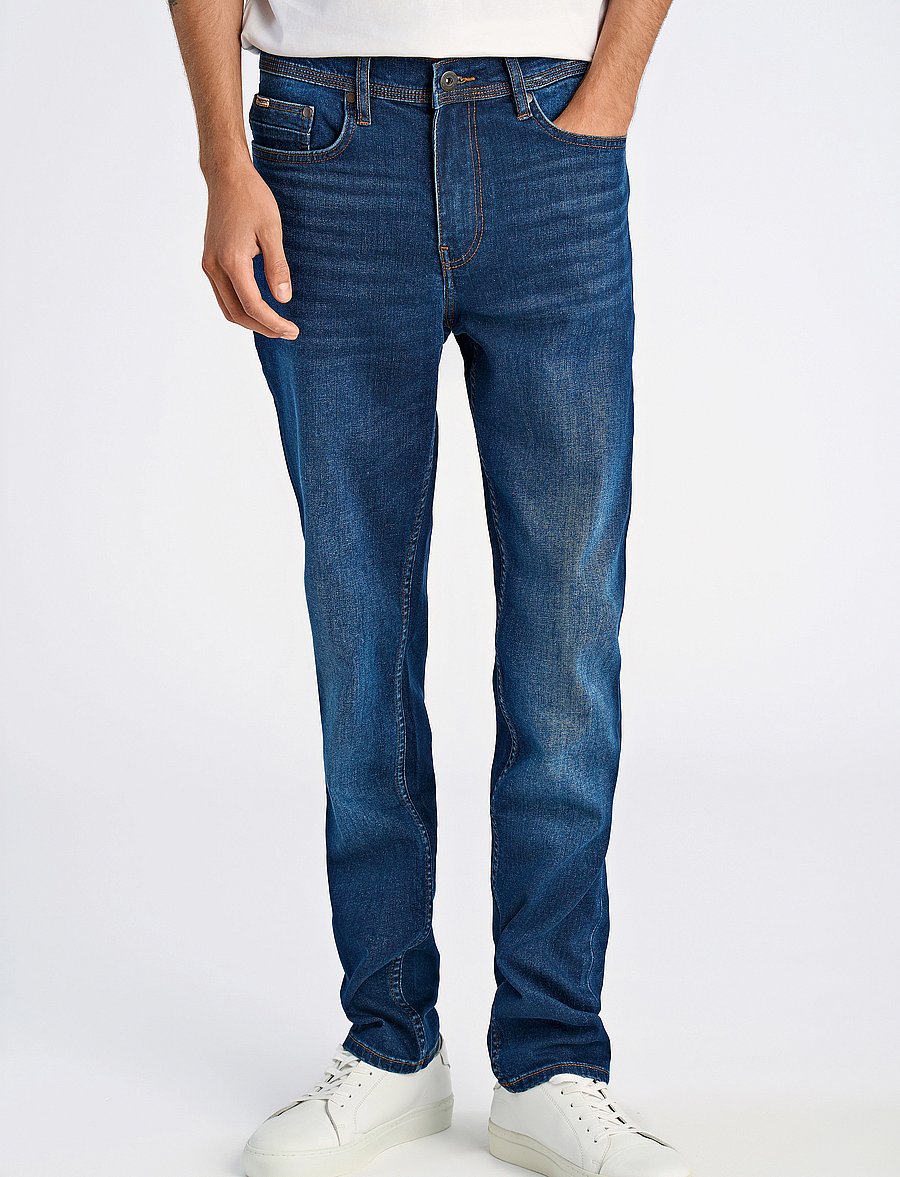 Lindbergh - 5-pocket jeans tapered fit - tapered jeans - clear blue - 3