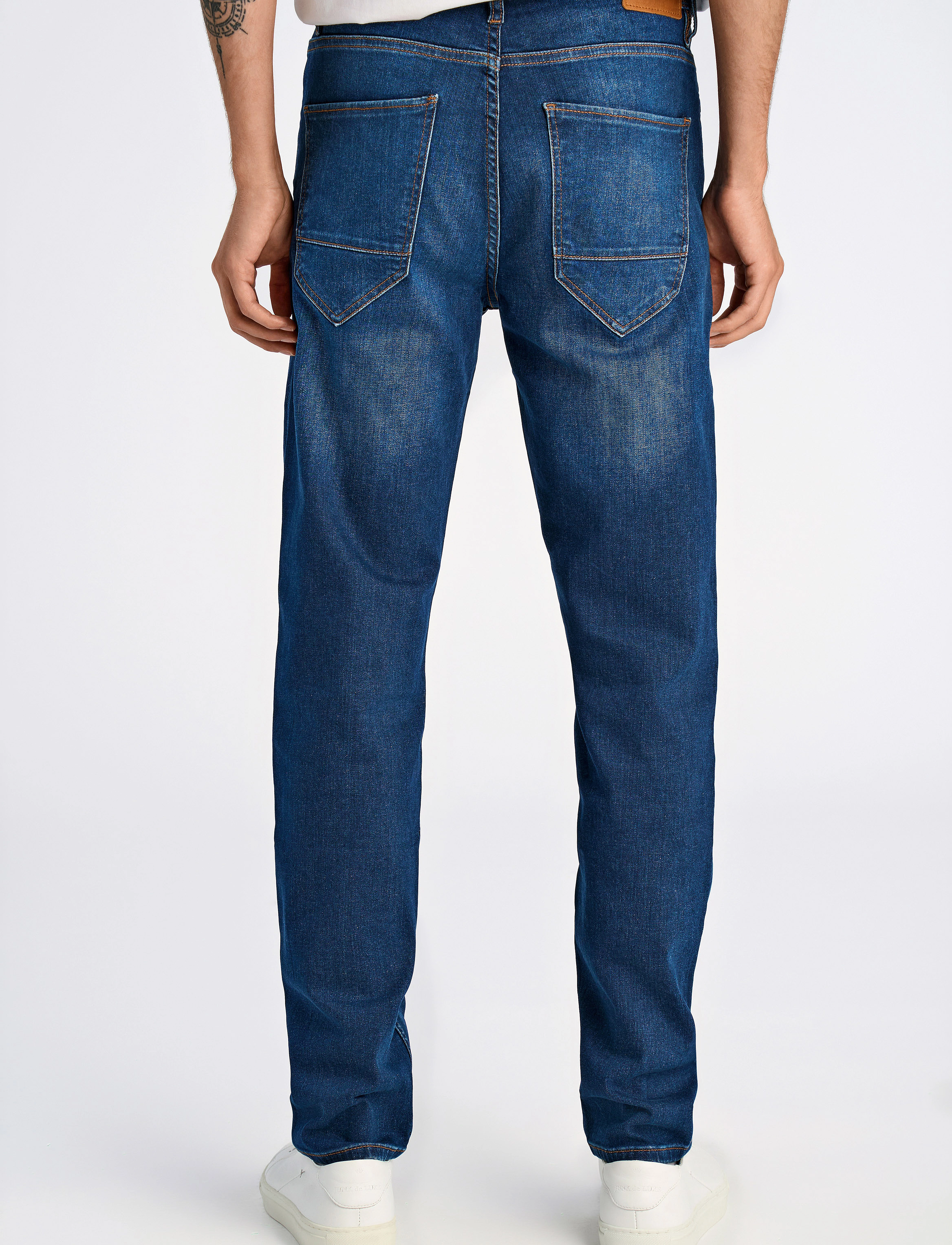 Lindbergh - 5-pocket jeans tapered fit - bukser & jeans - clear blue - 4