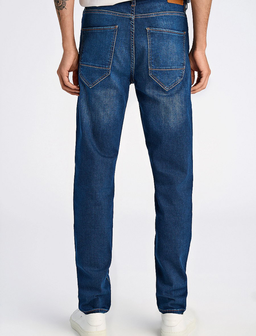 Lindbergh - 5-pocket jeans tapered fit - tapered jeans - clear blue - 4