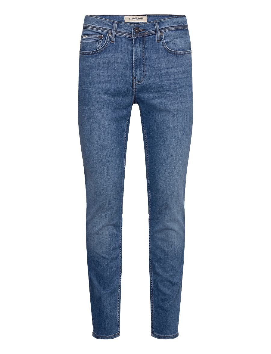 Lindbergh - 5-pocket jeans tapered fit - tapered jeans - sky blue - 1