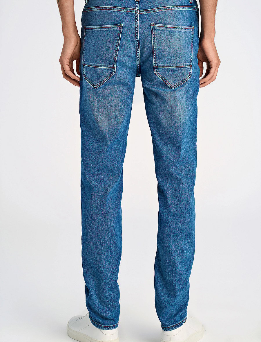 Lindbergh - 5-pocket jeans tapered fit - tapered jeans - sky blue - 4