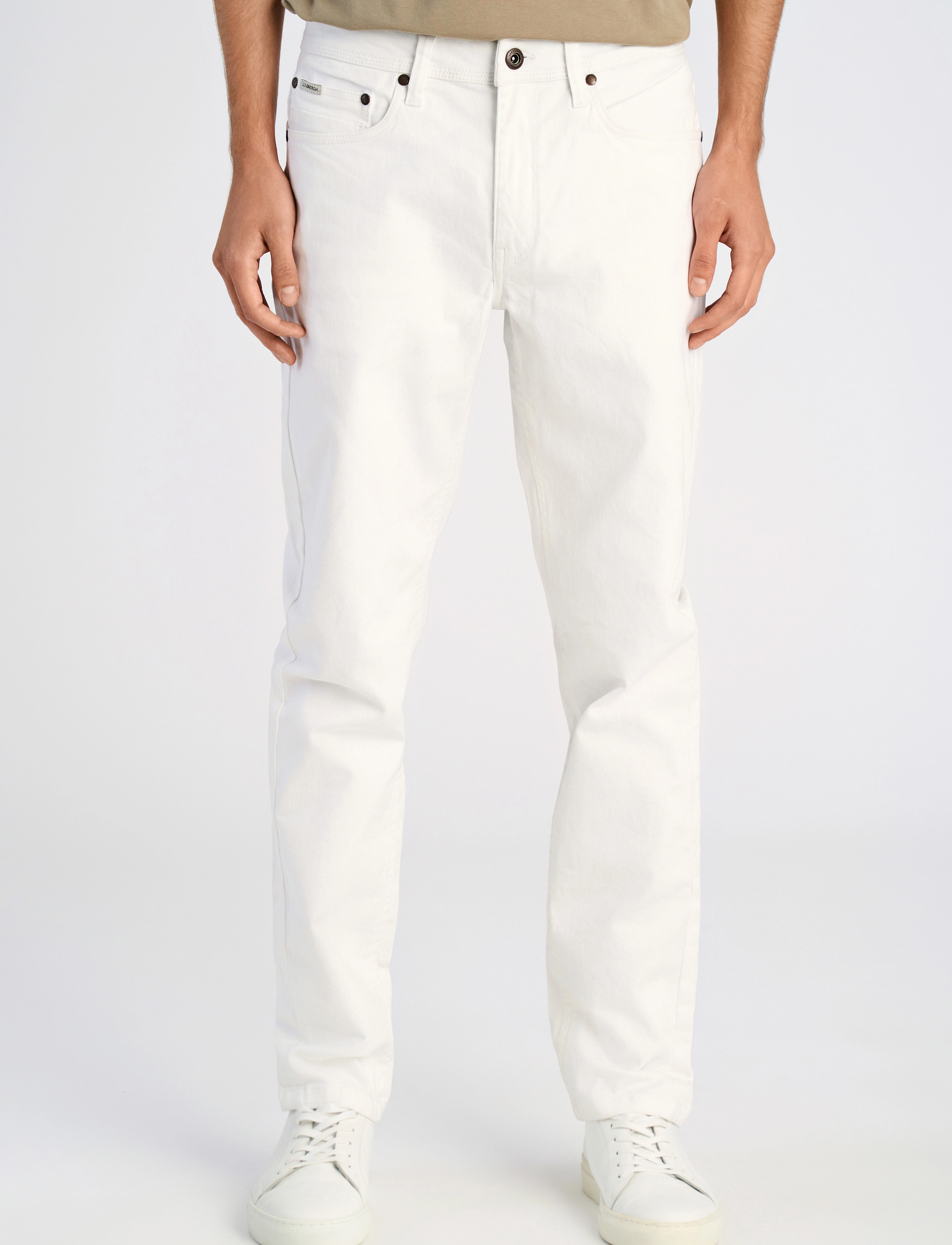 Lindbergh - 5-pocket jeans tapered fit - tapered-lõikega teksad - white - 3