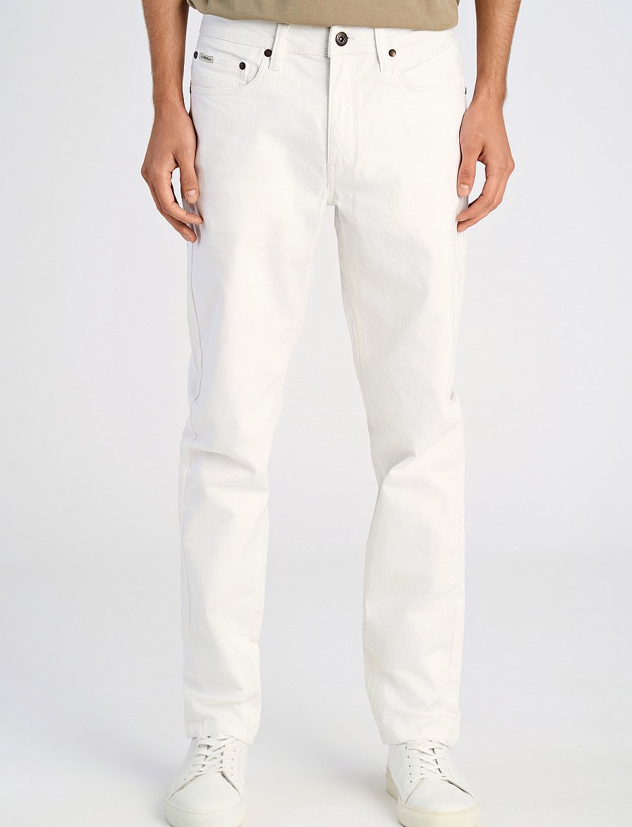 Lindbergh - 5-pocket jeans tapered fit - tapered jeans - white - 3
