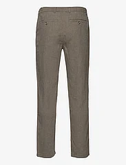 Lindbergh - Linen blend herringbone pants - linen trousers - army - 1