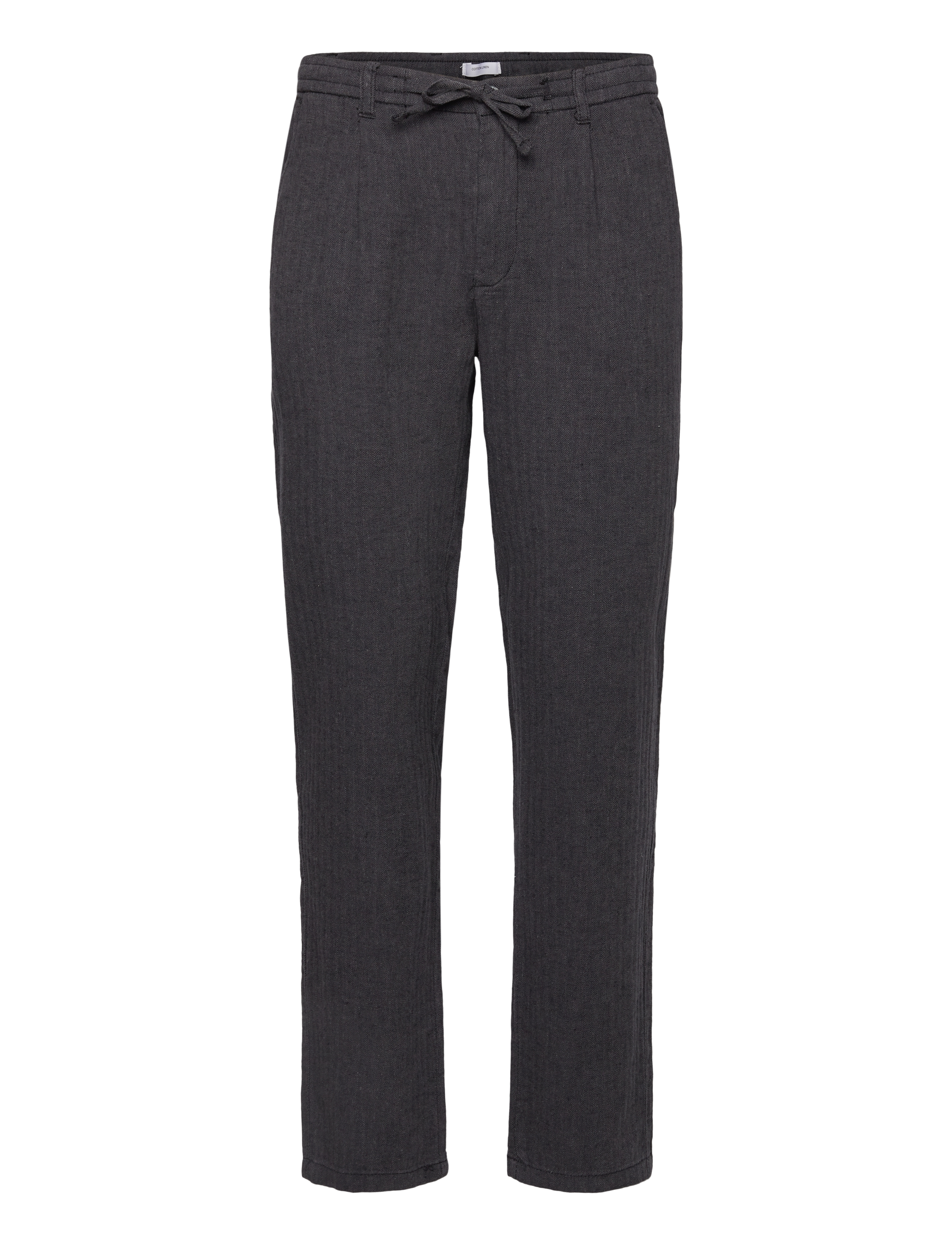 LINDBERGH Linen Blend Herringbone Hosen Schwarz - M - Herren