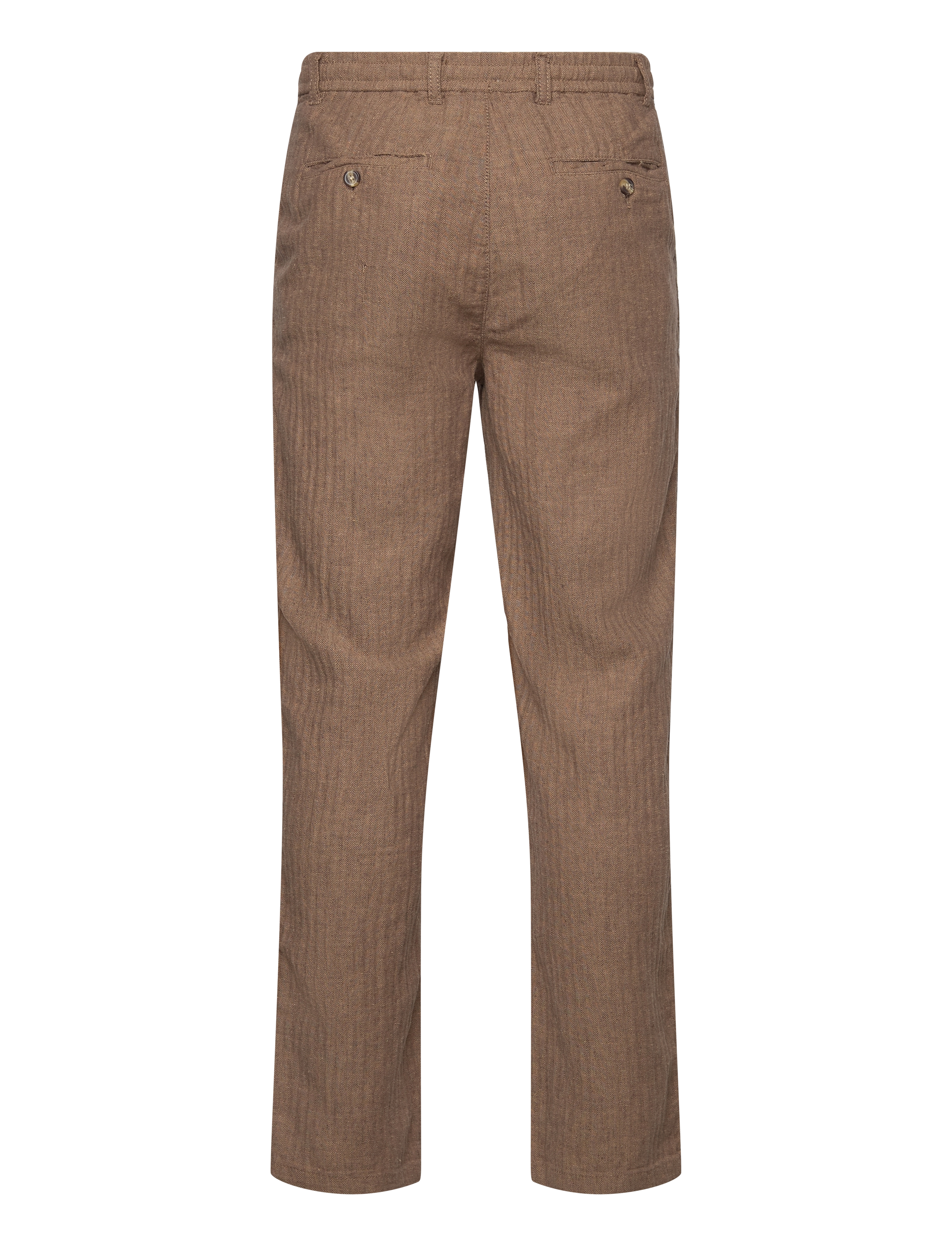 Lindbergh - Linen blend herringbone pants - linased püksid - dk stone - 1