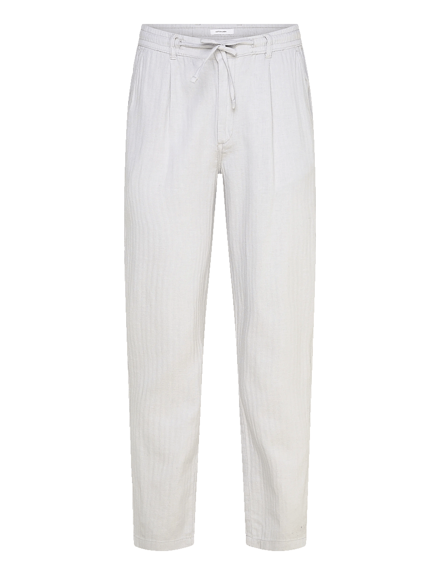 Lindbergh - Linen blend herringbone pants - linased püksid - grey - 1