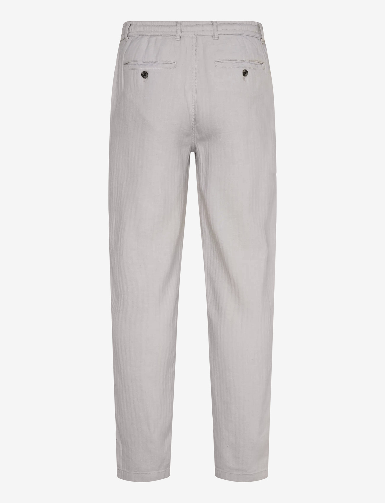 Lindbergh - Linen blend herringbone pants - leinenhosen - grey - 2