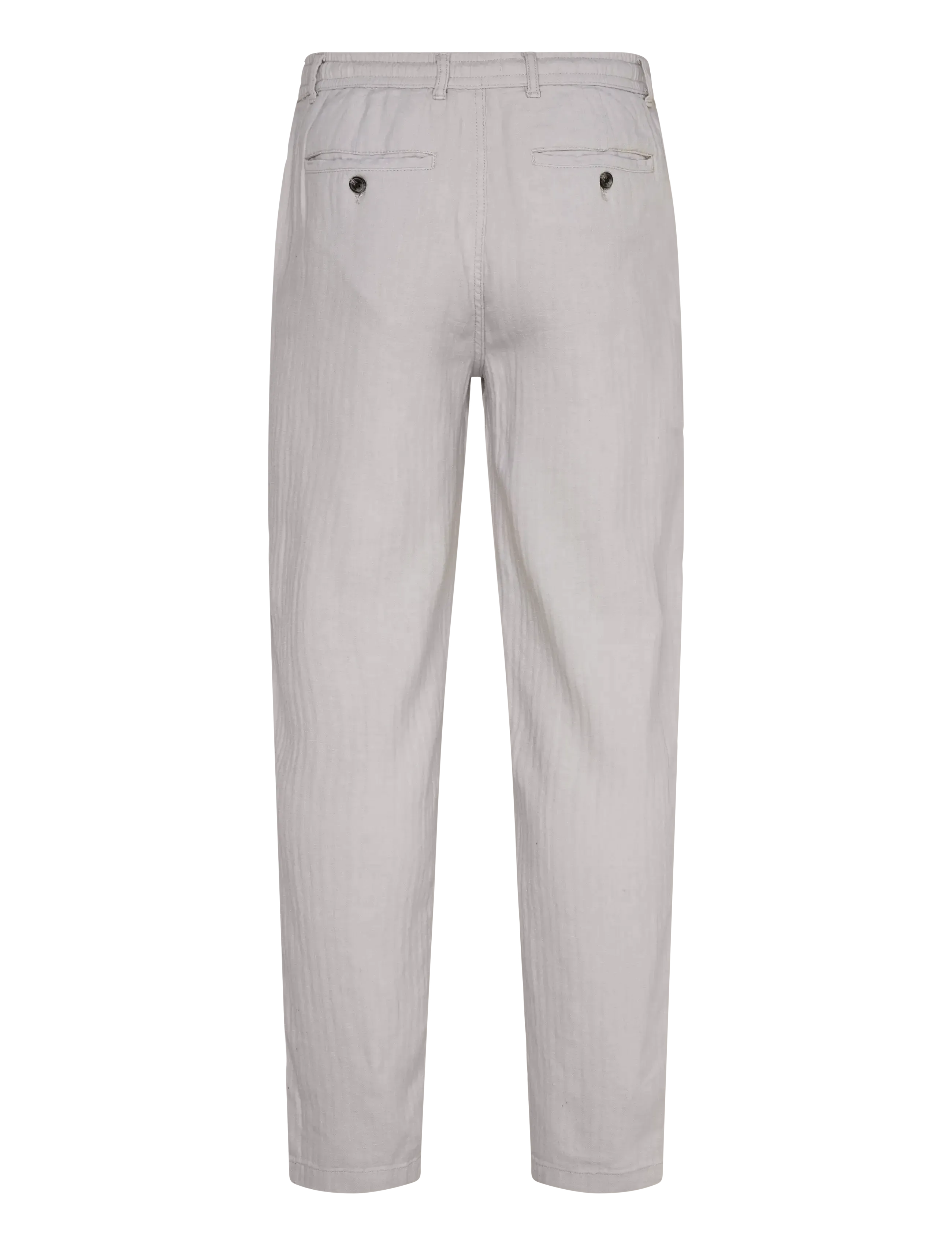 Lindbergh - Linen blend herringbone pants - linnebyxor - grey - 2