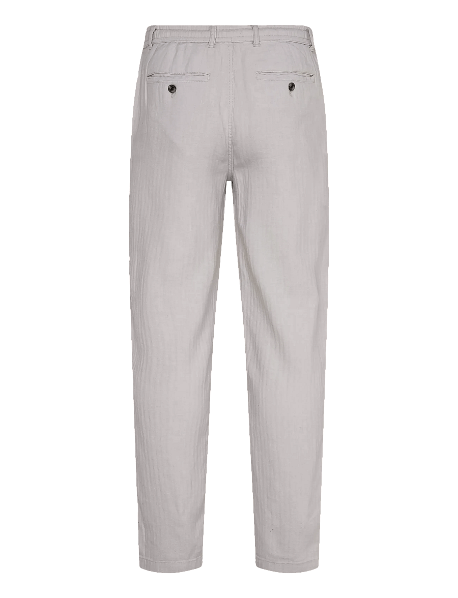 Lindbergh - Linen blend herringbone pants - linased püksid - grey - 2