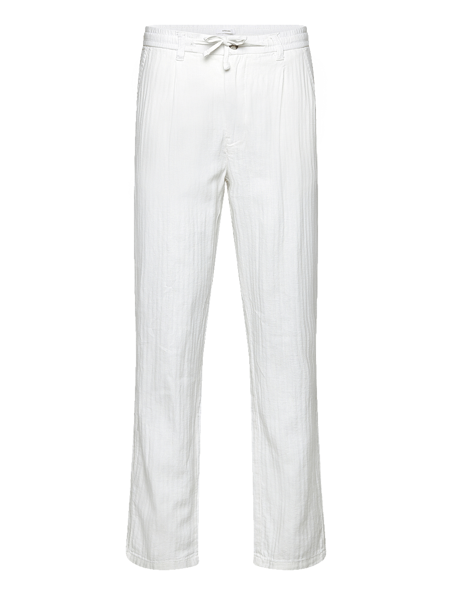 Lindbergh - Linen blend herringbone pants - linased püksid - optical white - 1