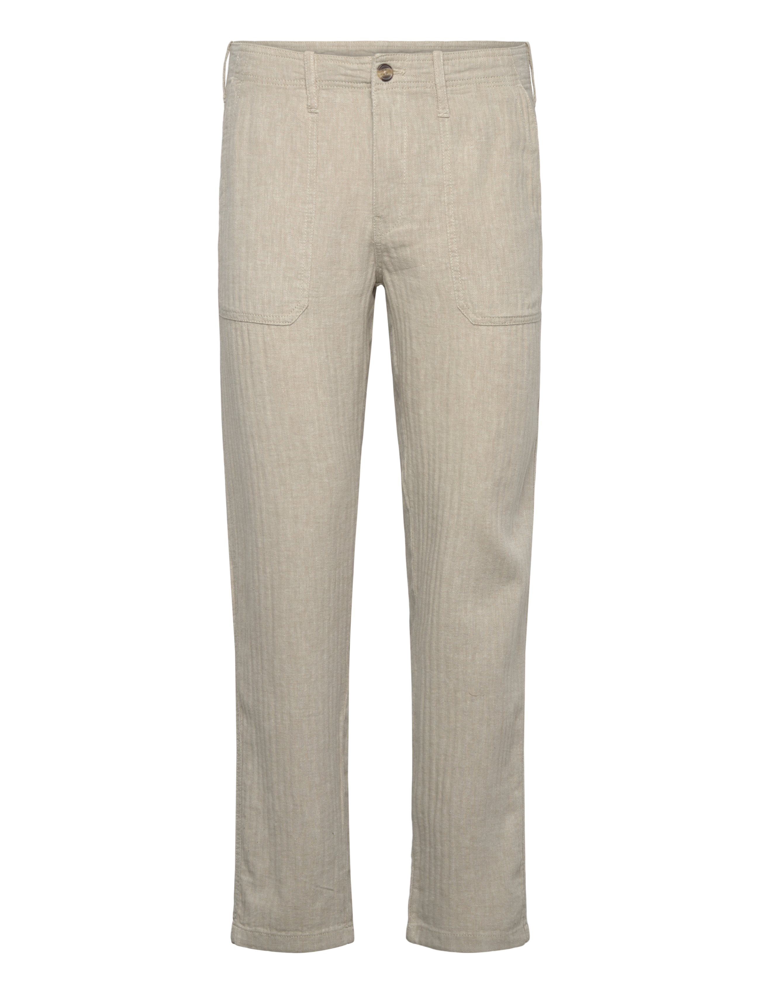 LINDBERGH Linen Blend Herringbone Pantslinen Blend Herringbone Hosen Cream - S - Herren