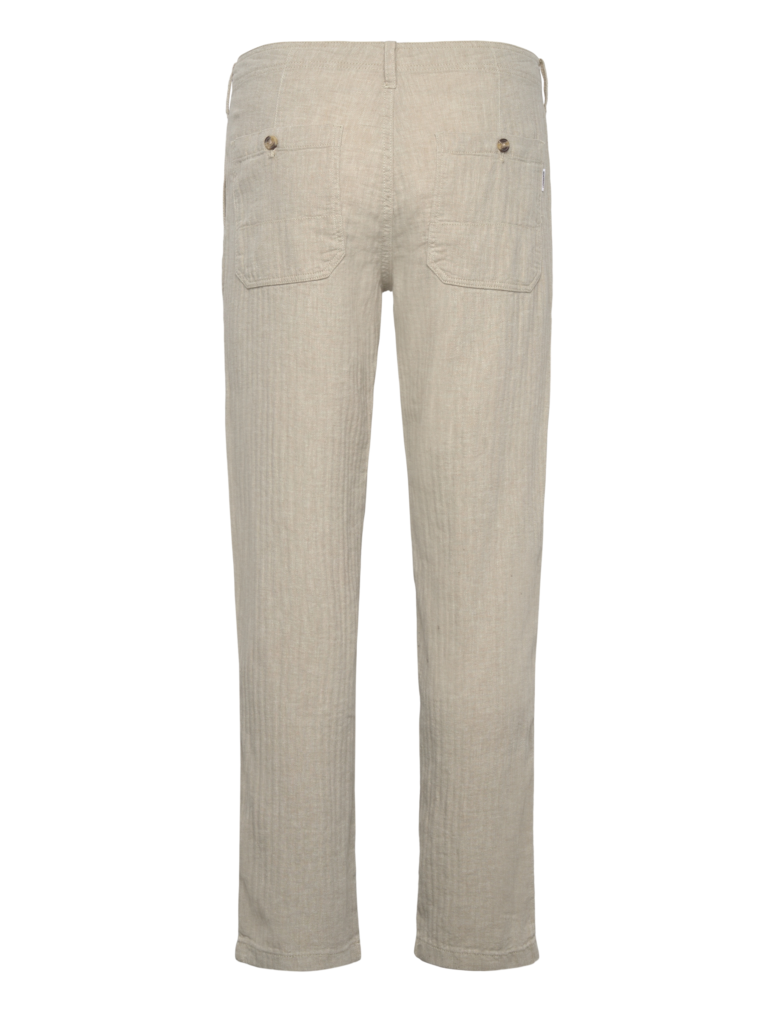 Lindbergh - Linen blend herringbone pantsLinen blend herringbone pants - hørbukser - lt stone - 1