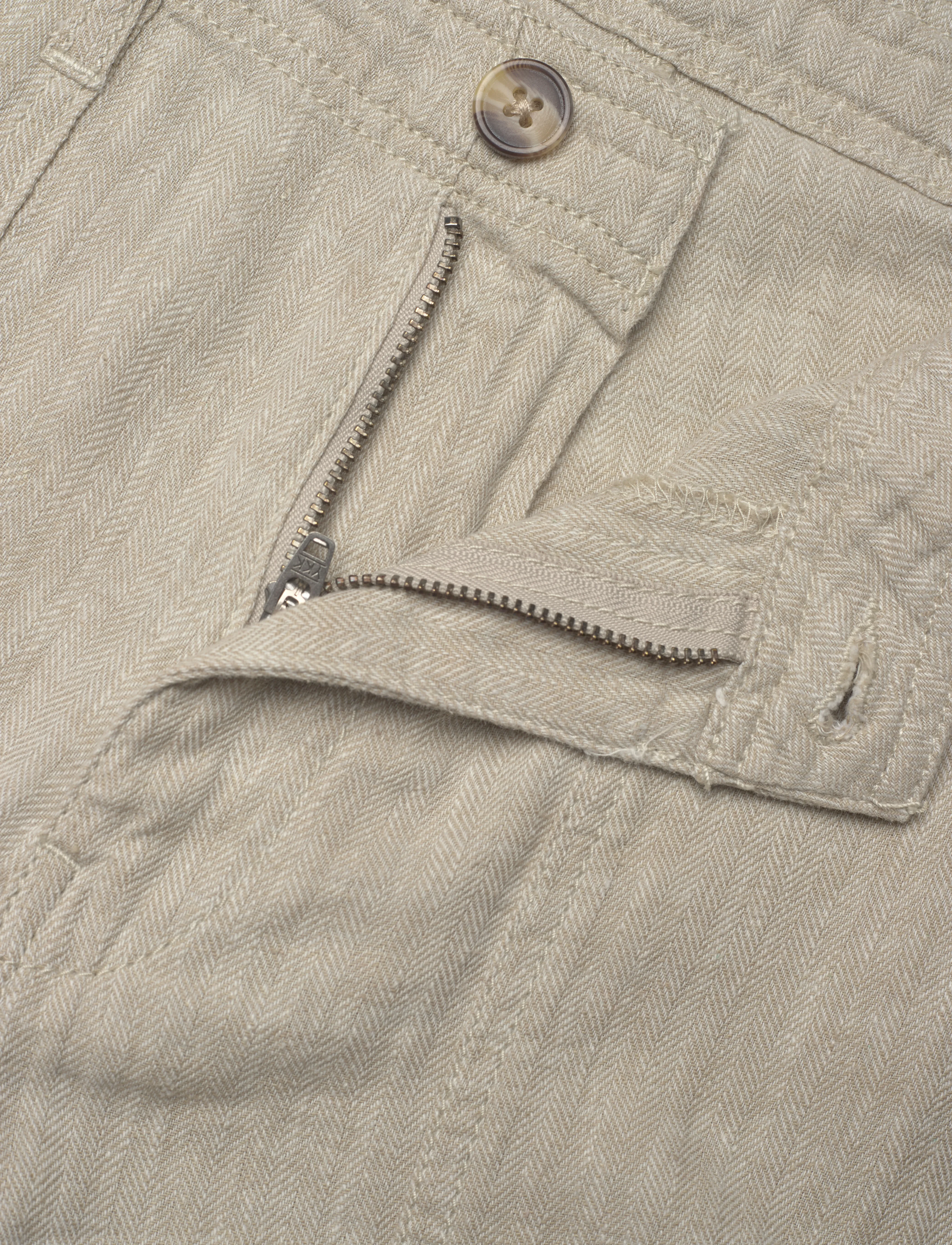 Lindbergh - Linen blend herringbone pantsLinen blend herringbone pants - hørbukser - lt stone - 2