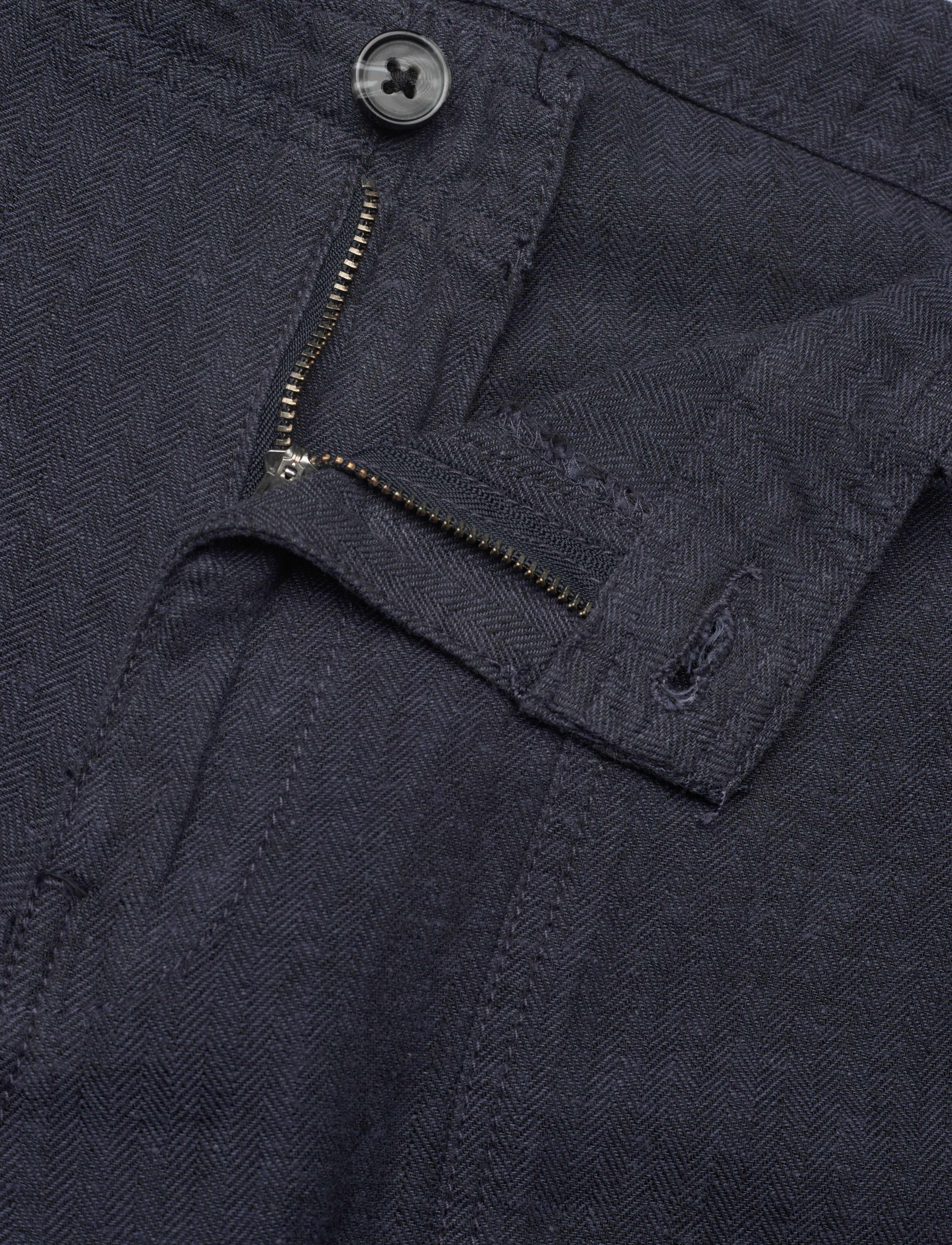 Lindbergh - Linen blend herringbone pantsLinen blend herringbone pants - hørbukser - navy - 2