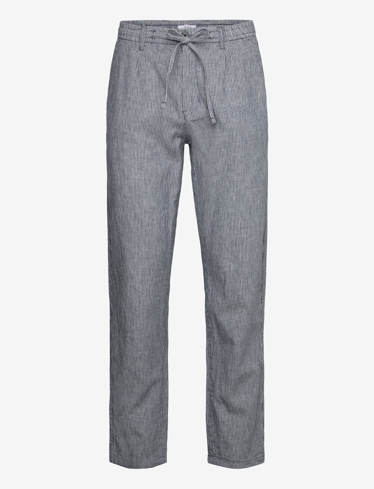 Lindbergh - Striped linen pants - blue - 0