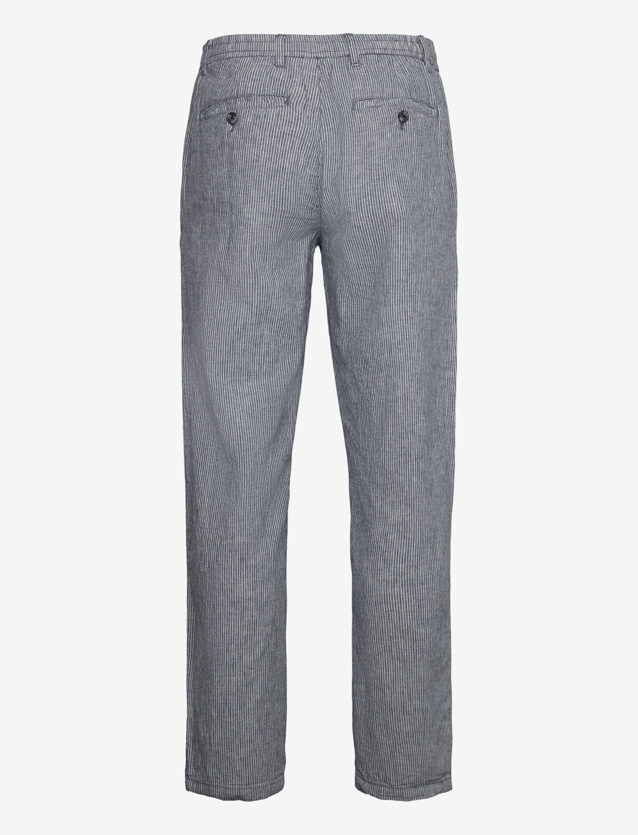 Lindbergh - Striped linen pants - blue - 1