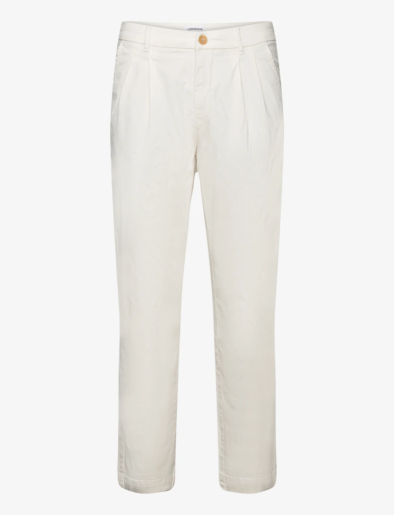 Lindbergh - Wide fit pants - chinos - off white - 0