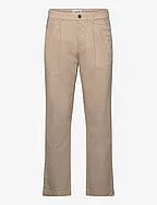 Wide fit pants - STONE