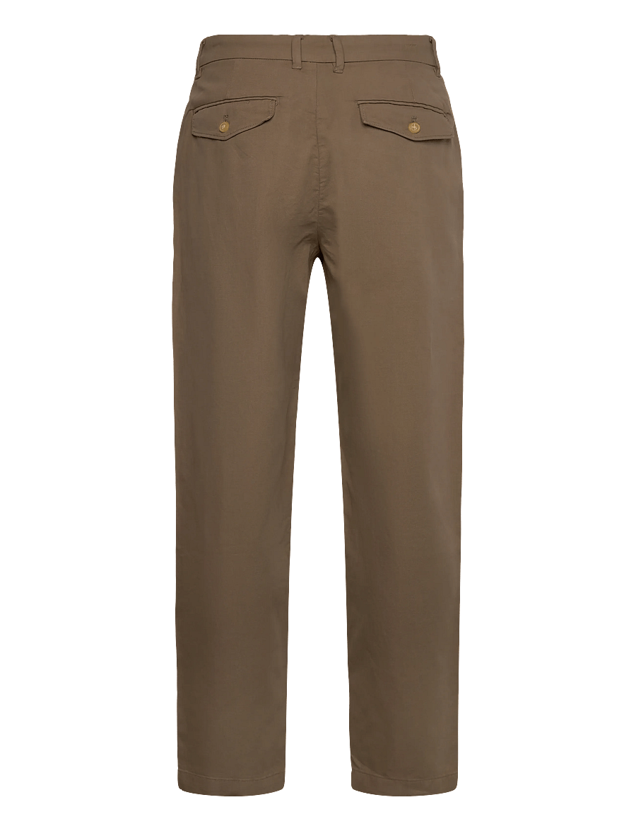 Lindbergh - Wide fit twill pants - chinos - army - 2
