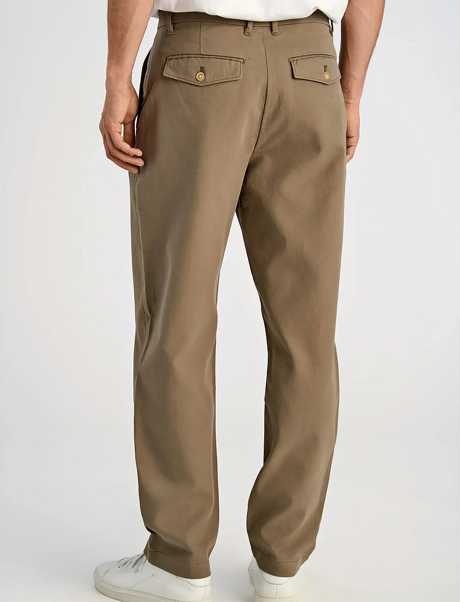 Lindbergh - Wide fit twill pants - chinos - army - 4