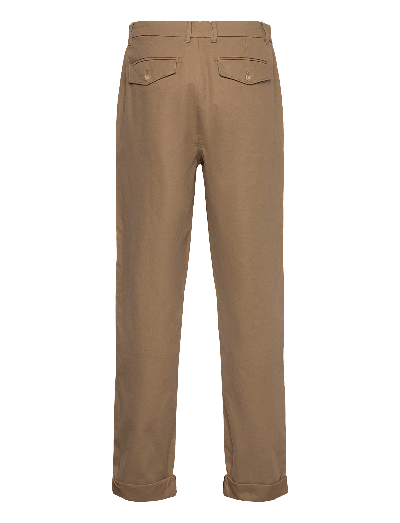 Lindbergh - Wide fit twill pants - chinos - deep sand - 1