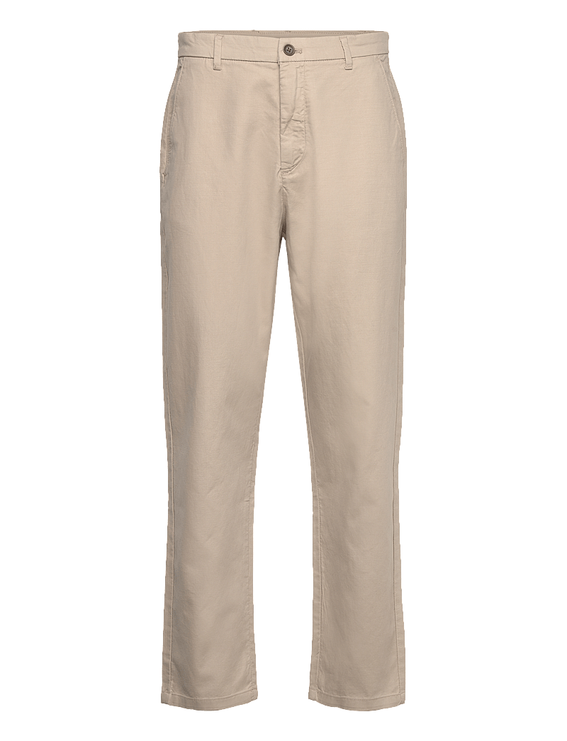 Lindbergh - Wide fit twill pants - chinos - lt stone - 0