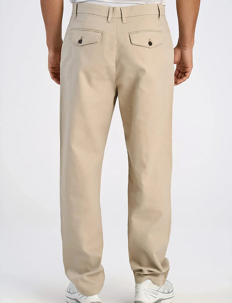 Lindbergh - Wide fit twill pants - „chino“ stiliaus kelnės - lt stone - 4